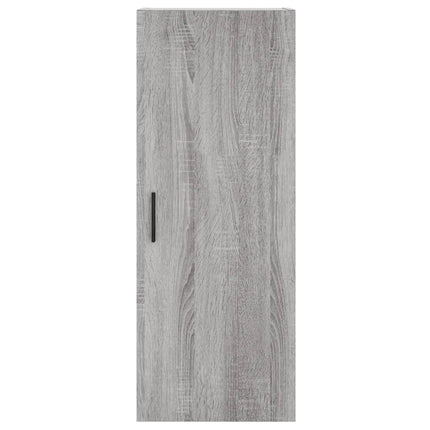 højskab 34,5x34x180 cm konstrueret træ grå sonoma-eg
