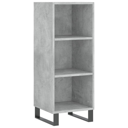 skab 34,5x34x180 cm konstrueret træ betongrå