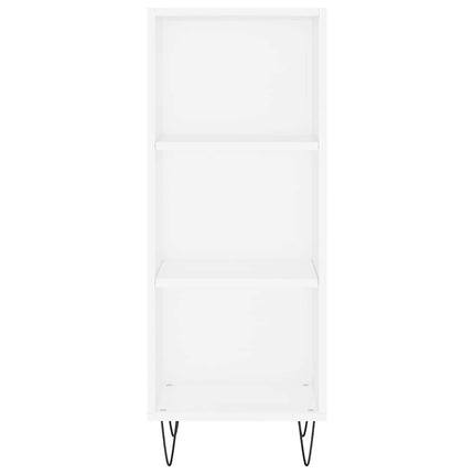 skab 34,5x34x180 cm konstrueret træ hvid