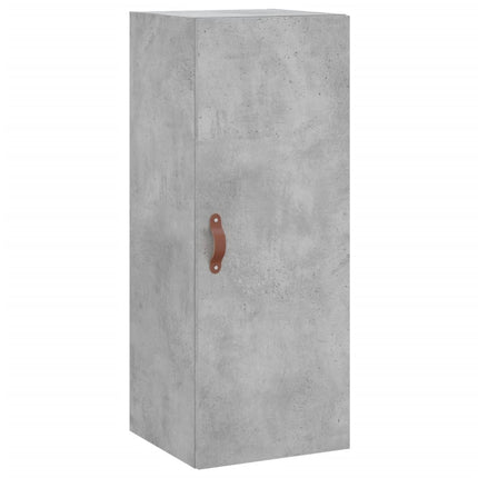 skab 34,5x34x180 cm konstrueret træ betongrå