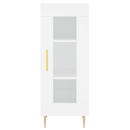 skab 34,5x34x180 cm konstrueret træ hvid