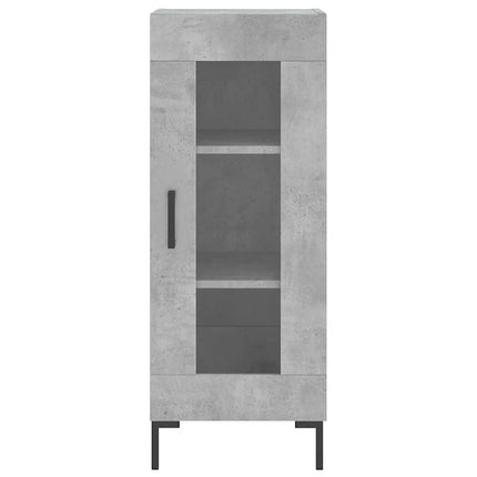 skab 34,5x34x180 cm konstrueret træ betongrå
