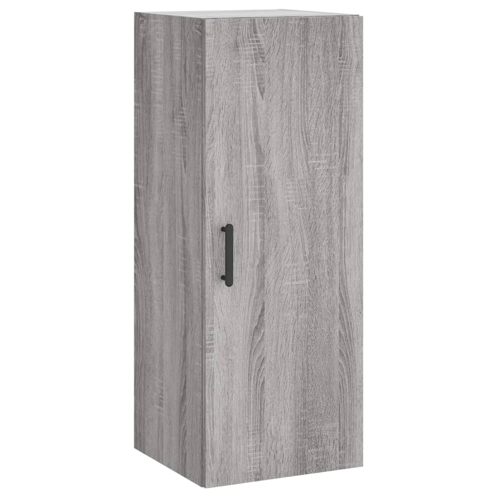 højskab 34,5x34x180 cm konstrueret træ grå sonoma-eg