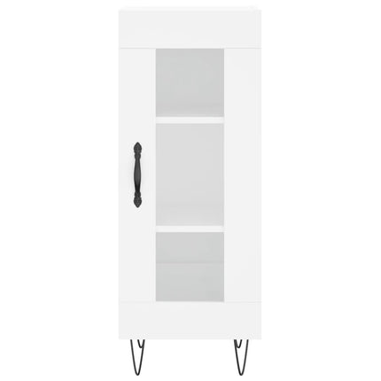 skab 34,5x34x180 cm konstrueret træ hvid