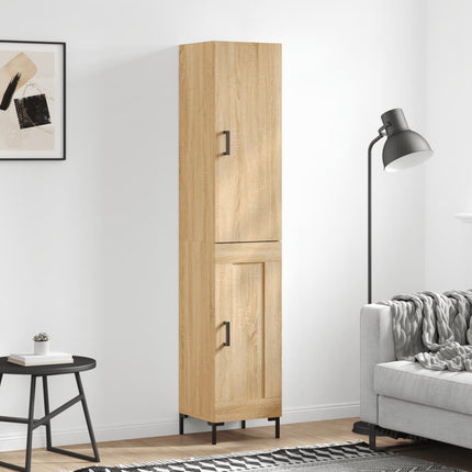 skab 34,5x34x180 cm konstrueret træ sonoma-eg