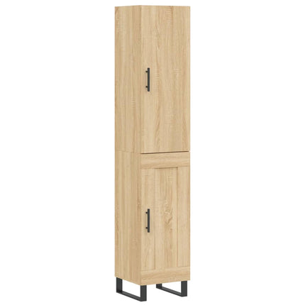 skab 34,5x34x180 cm konstrueret træ sonoma-eg
