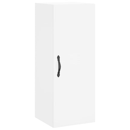 skab 34,5x34x180 cm konstrueret træ hvid