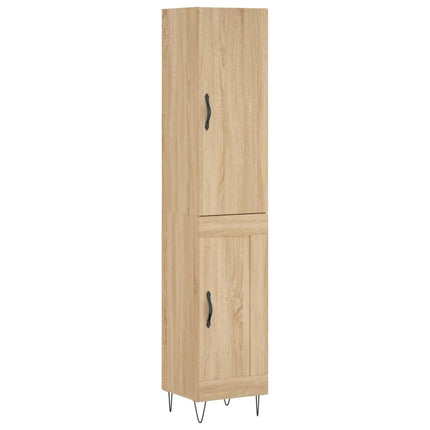skab 34,5x34x180 cm konstrueret træ sonoma-eg