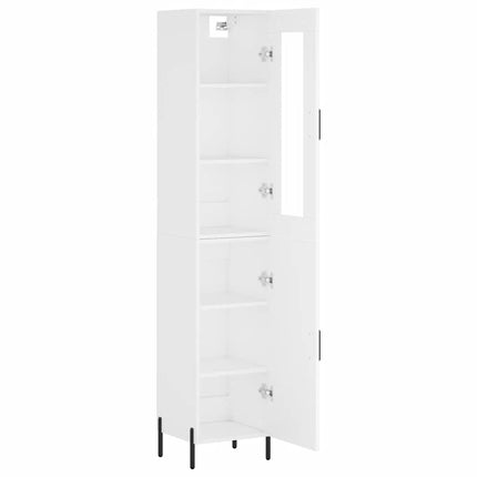 skab 34,5x34x180 cm konstrueret træ hvid