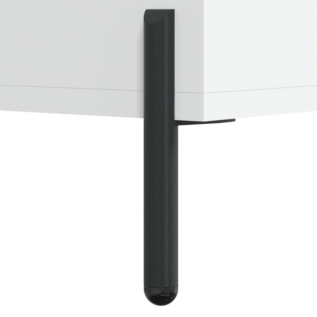 skab 34,5x34x180 cm konstrueret træ hvid