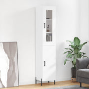 skab 34,5x34x180 cm konstrueret træ hvid