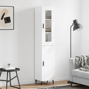 skab 34,5x34x180 cm konstrueret træ hvid