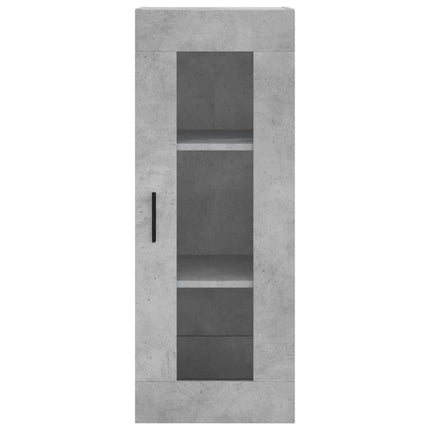 skab 34,5x34x180 cm konstrueret træ betongrå