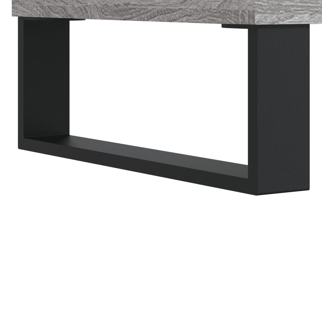 højskab 34,5x34x180 cm konstrueret træ grå sonoma-eg