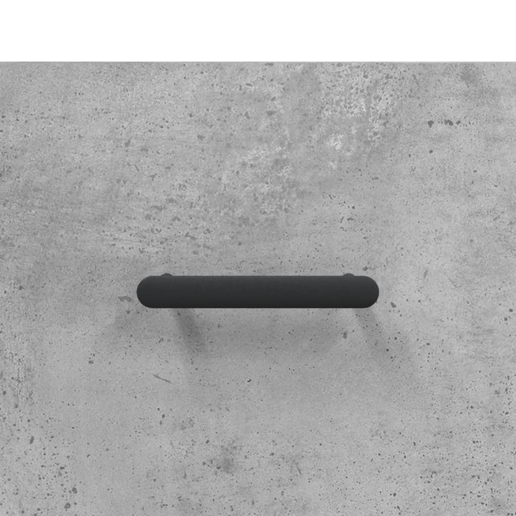 skab 34,5x34x180 cm konstrueret træ betongrå