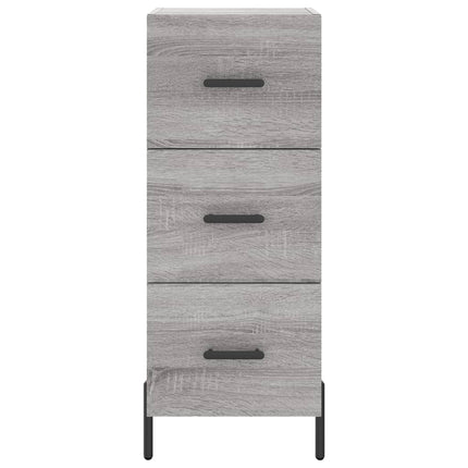 højskab 34,5x34x180 cm konstrueret træ grå sonoma-eg