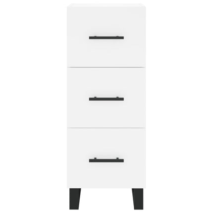 skab 34,5x34x180 cm konstrueret træ hvid