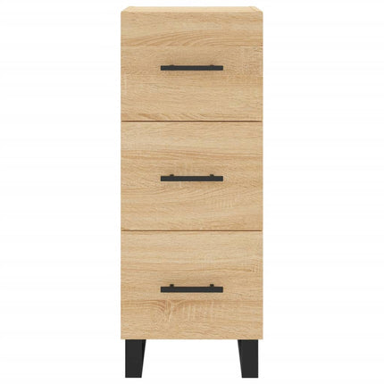 skab 34,5x34x180 cm konstrueret træ sonoma-eg