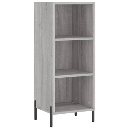 højskab 34,5x34x180 cm konstrueret træ grå sonoma-eg