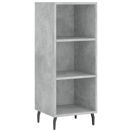 skab 34,5x34x180 cm konstrueret træ betongrå