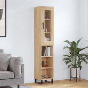 skab 34,5x34x180 cm konstrueret træ sonoma-eg