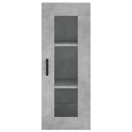 skab 34,5x34x180 cm konstrueret træ betongrå