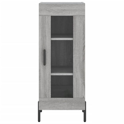 højskab 34,5x34x180 cm konstrueret træ grå sonoma-eg