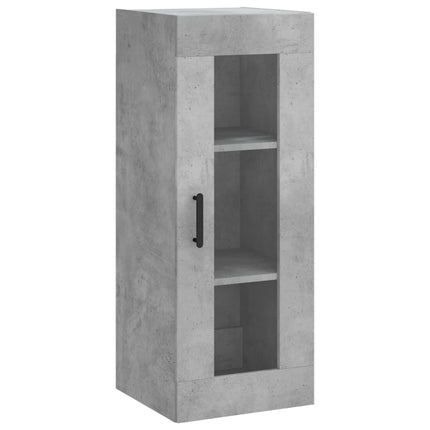 skab 34,5x34x180 cm konstrueret træ betongrå