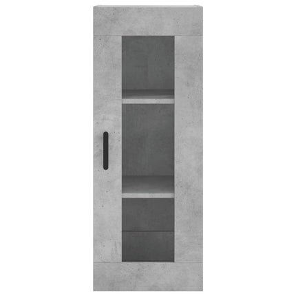 skab 34,5x34x180 cm konstrueret træ betongrå