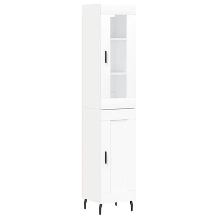 skab 34,5x34x180 cm konstrueret træ hvid