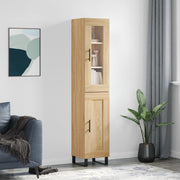 skab 34,5x34x180 cm konstrueret træ sonoma-eg