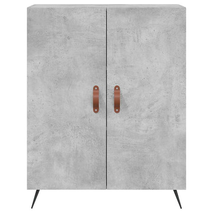 højskab 69,5x34x180 cm konstrueret træ betongrå