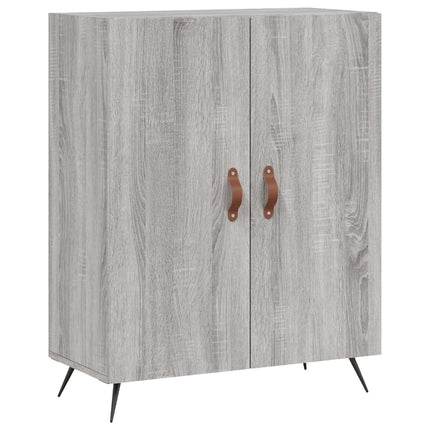 højskab 69,5x34x180 cm konstrueret træ grå sonoma-eg
