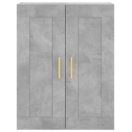 højskab 69,5x34x180 cm konstrueret træ betongrå
