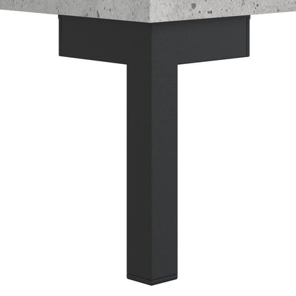 højskab 69,5x34x180 cm konstrueret træ betongrå