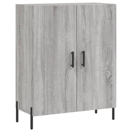 højskab 69,5x34x180 cm konstrueret træ grå sonoma-eg