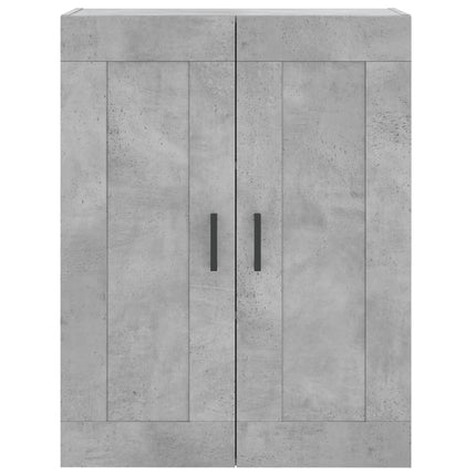 højskab 69,5x34x180 cm konstrueret træ betongrå