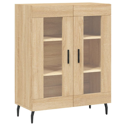 højskab 69,5x34x180 cm konstrueret træ sonoma-eg