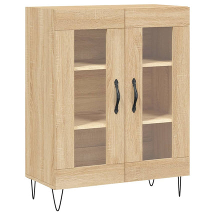 højskab 69,5x34x180 cm konstrueret træ sonoma-eg