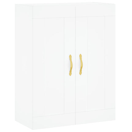 højskab 69,5x34x180 cm konstrueret træ hvid