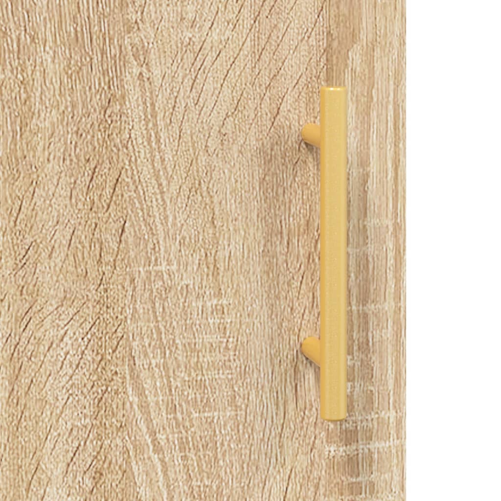 højskab 69,5x34x180 cm konstrueret træ sonoma-eg