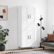 højskab 69,5x34x180 cm konstrueret træ hvid