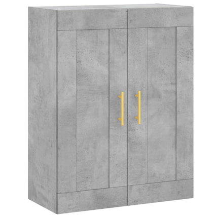højskab 69,5x34x180 cm konstrueret træ betongrå