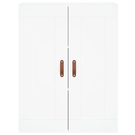 højskab 69,5x34x180 cm konstrueret træ hvid