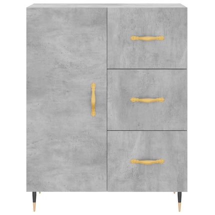 højskab 69,5x34x180 cm konstrueret træ betongrå