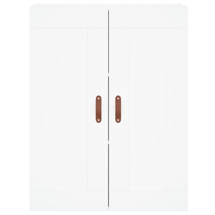 højskab 69,5x34x180 cm konstrueret træ hvid