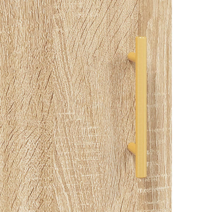højskab 69,5x34x180 cm konstrueret træ sonoma-eg