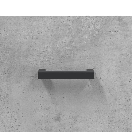 højskab 69,5x34x180 cm konstrueret træ betongrå