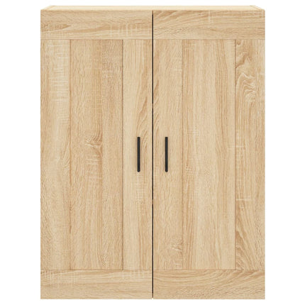 højskab 69,5x34x180 cm konstrueret træ sonoma-eg