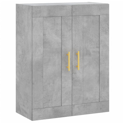 højskab 69,5x34x180 cm konstrueret træ betongrå